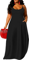 UOUA Hawaiian Dresses Women Plus Size Luau Party Sundress Summer Maxi Tropical Boho Beach Dress